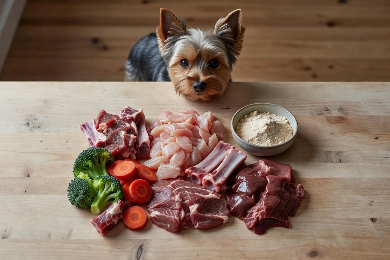 Dieta BARF dla Yorka – korzyści, ryzyka i zasady