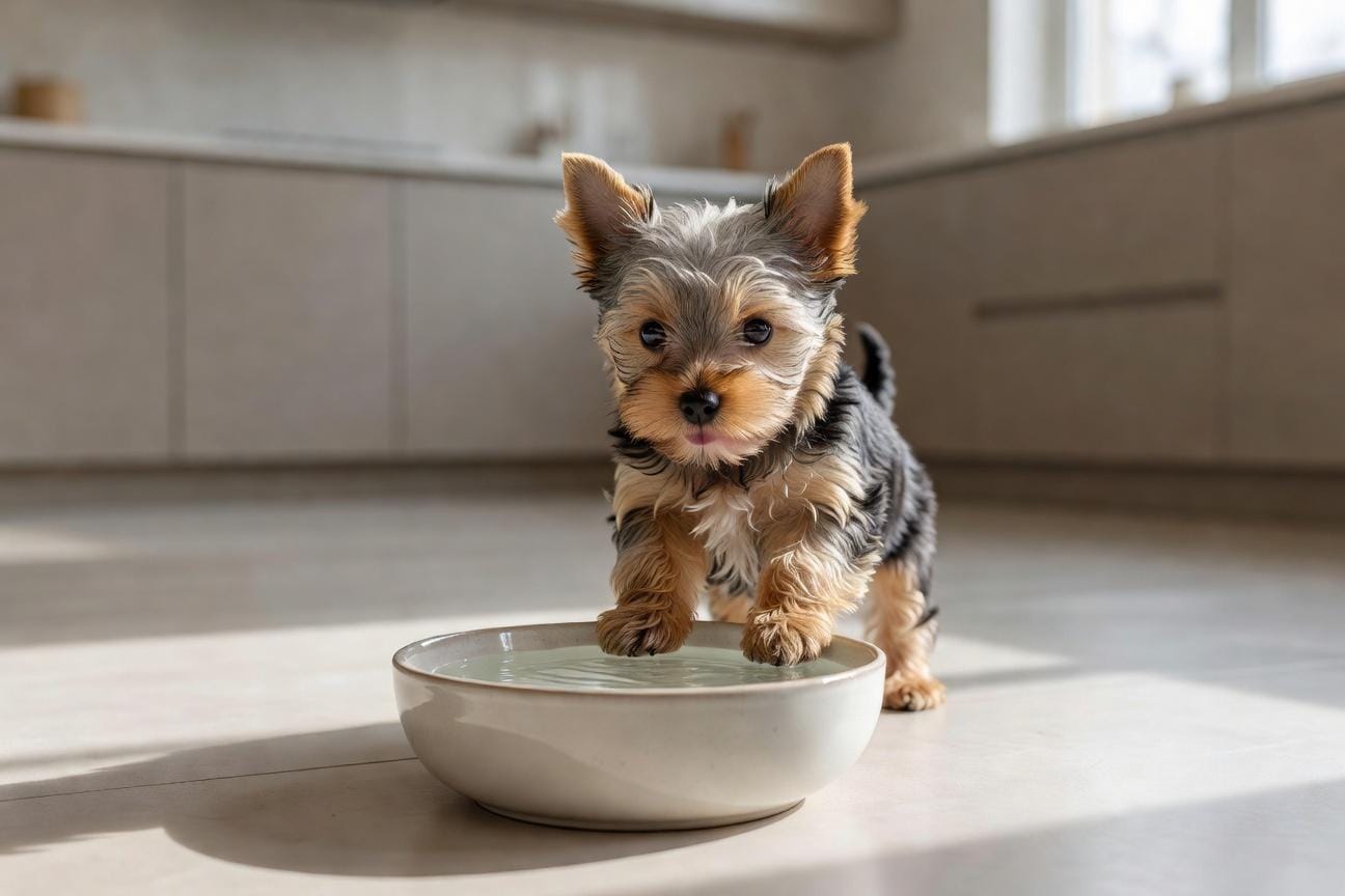 Ile wody dziennie powinien pić Yorkshire Terrier